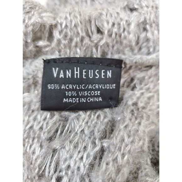 Van Heusen Gray Infinity Scarf Unisex Soft Knit Loop Fall Casual Gift Accessory - Picture 3 of 5